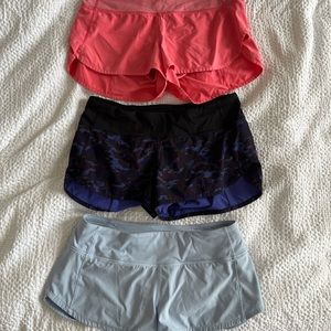 Lulu Lemon 2.5” Speed Shorts